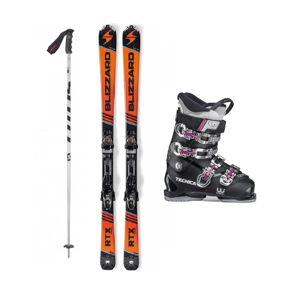 Equipo de esquí completo adulto GAMA MEDIA