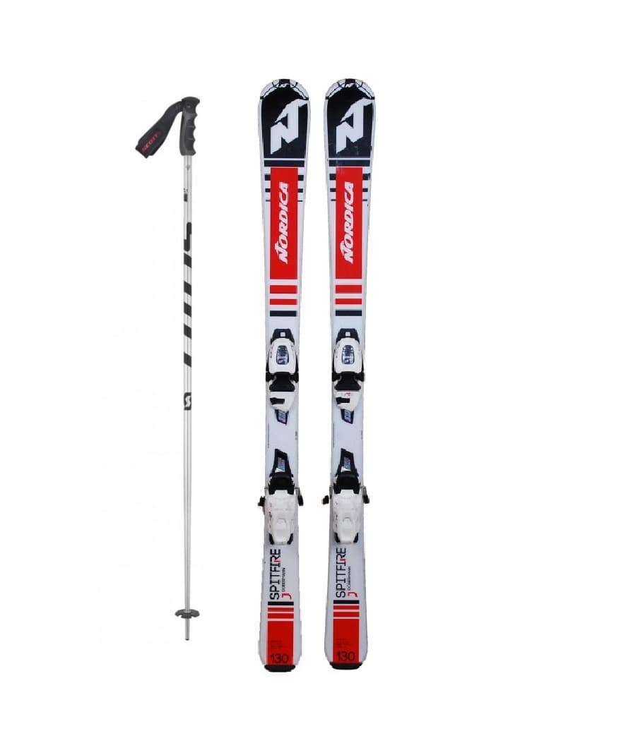 Equipo esquís + bastones INFANTIL